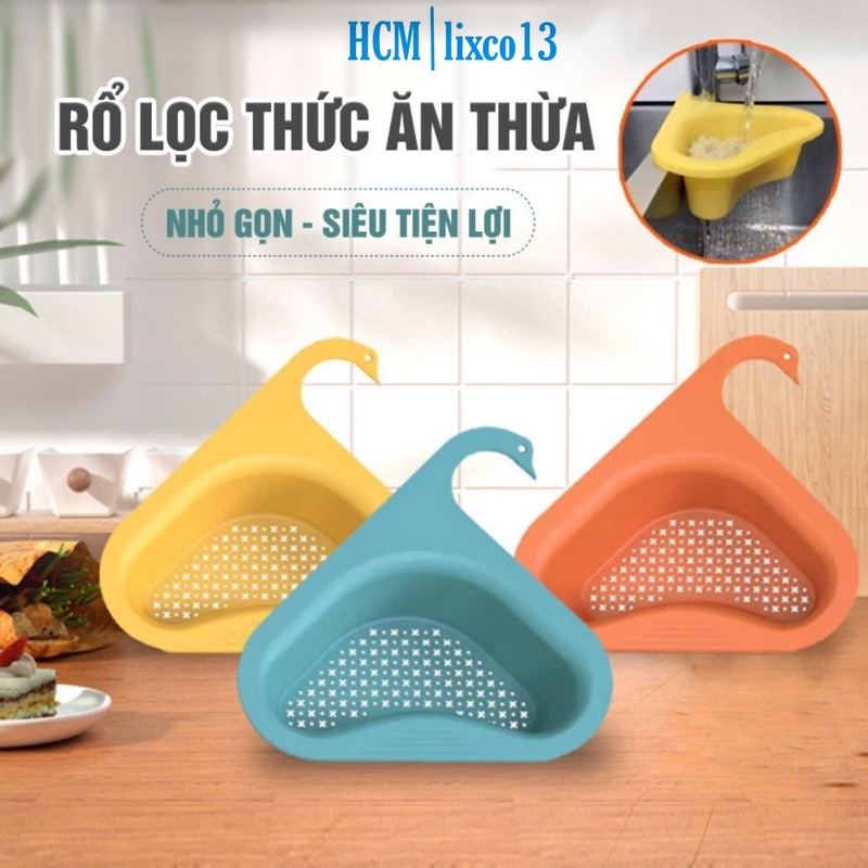 Rổ Lọc Thức Ăn Thừa, Để Miếng Rửa Chén Đầu Thiên Nga Gắn Bồn Rửa Bát Nhựa Cao Cấp