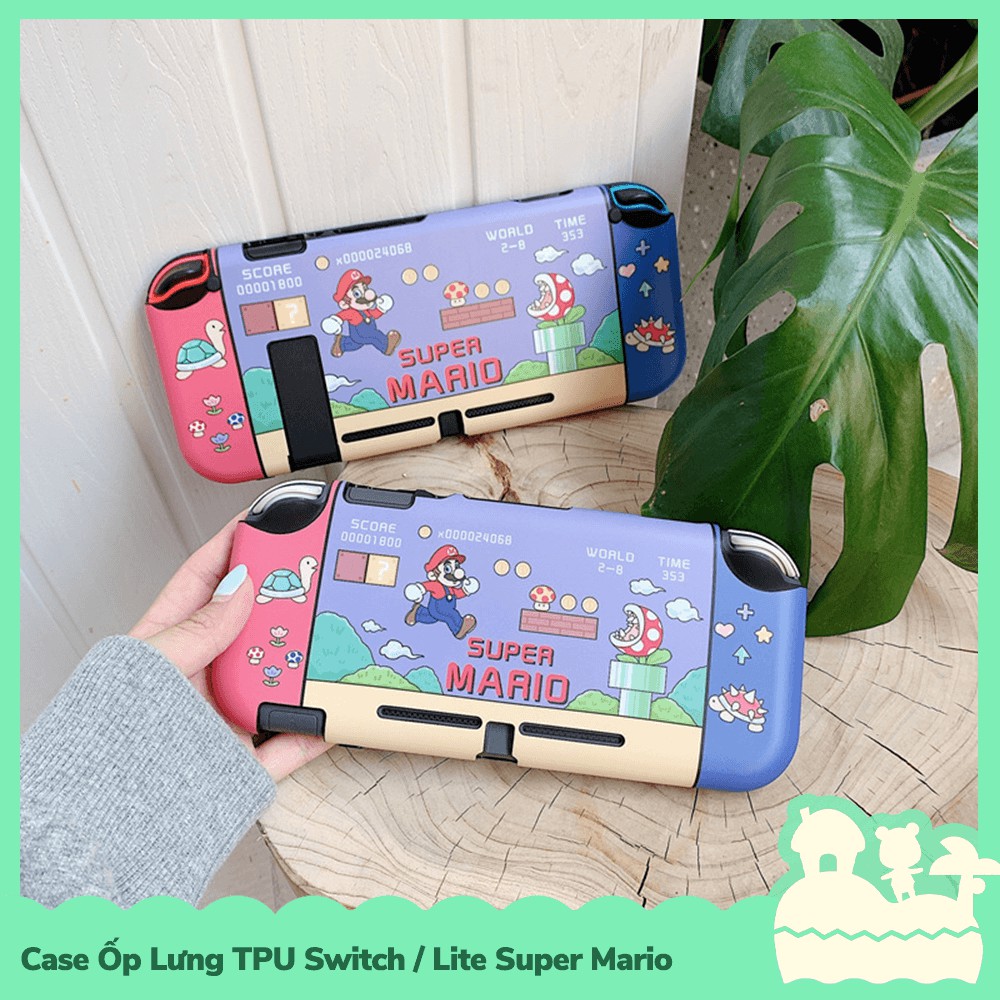 [Sẵn VN] Phụ Kiện Case Ốp Lưng Nintendo Switch / Switch Lite TPU Dẻo Super Mario Đa Sắc