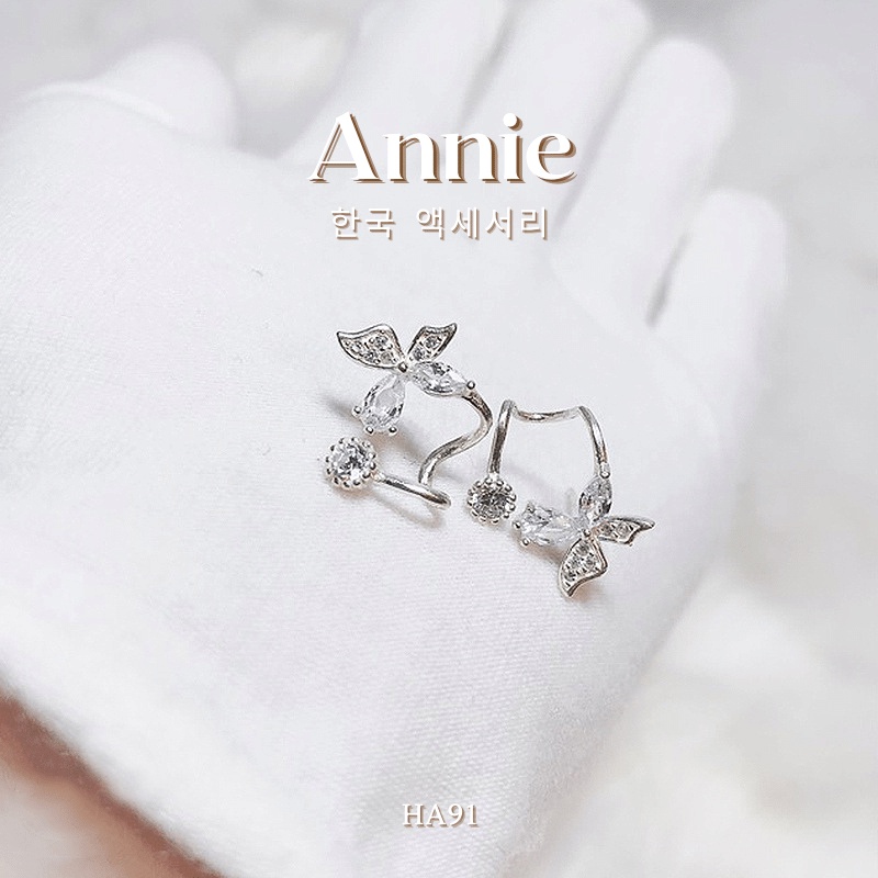 Bông tai nữ kẹp vành tai phu kiện thời trang đẹp xinh xắn Annie HA91