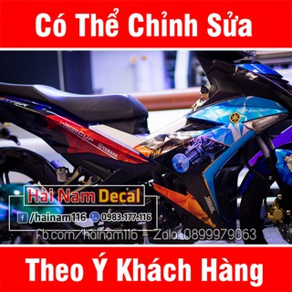 Tem Trùm Exciter 150 Xanh Cam Bạc