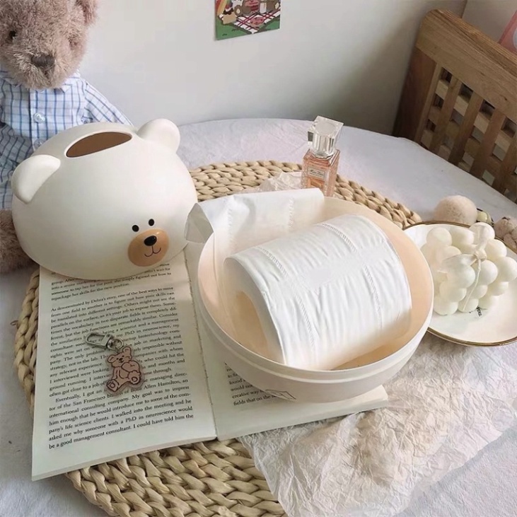 Hộp Đựng Giấy Ăn FREESHIP Hộp Để Giấy Ăn Hình Gấu Cute, Dễ Thương