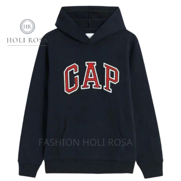 Áo nỉ hoodie nam nữ in chữ dáng unisex màu đen one size HOLI ROSA