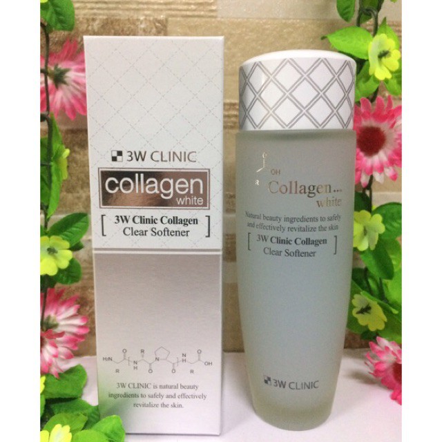 NƯỚC HOA HỒNG TRẮNG DA 3W CLINIC COLLAGEN CLEAR SOFTENER