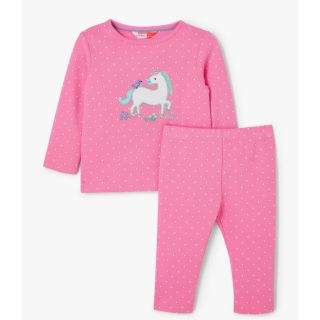 Set quần áo cho bé gái cotton hữu cơ GOTS