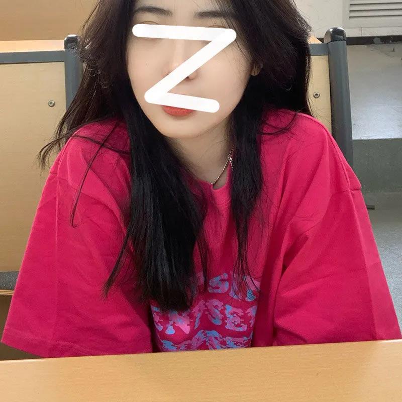 NRVP Áo thun 100% cotton tay ngắn cổ tròn thời trang mùa hè phong cách Hàn Quốc cho nữ