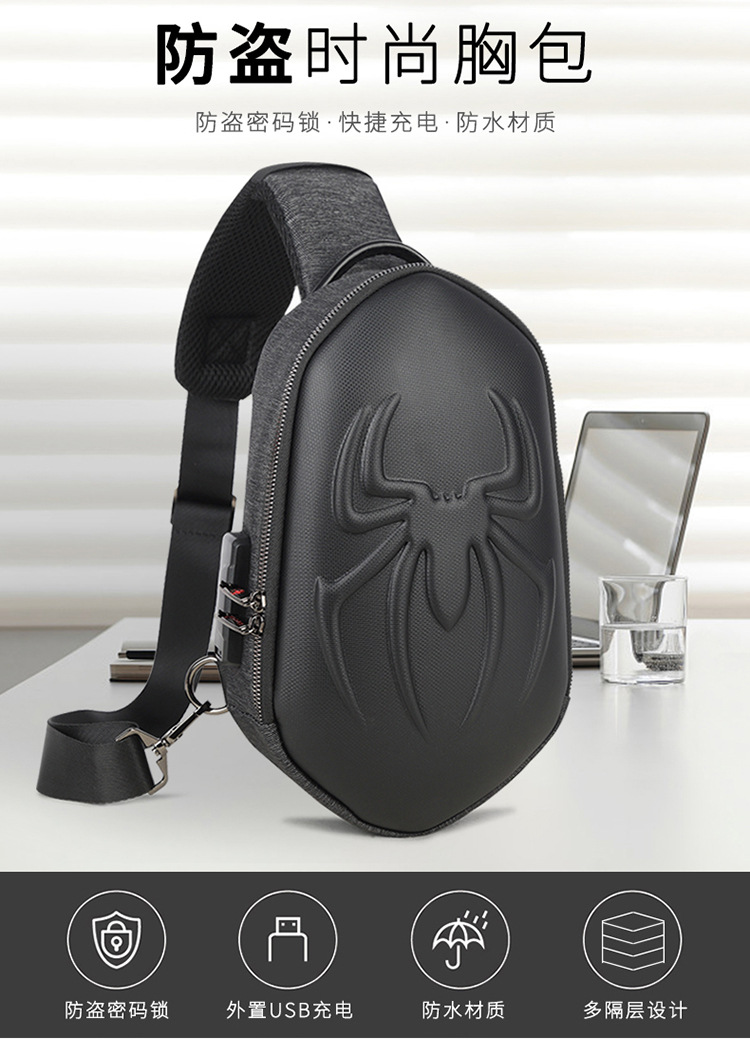 Túi Đeo Chéo Đa Năng Có Cổng Sạc USB Thời Trang Cho Nam | BigBuy360 - bigbuy360.vn