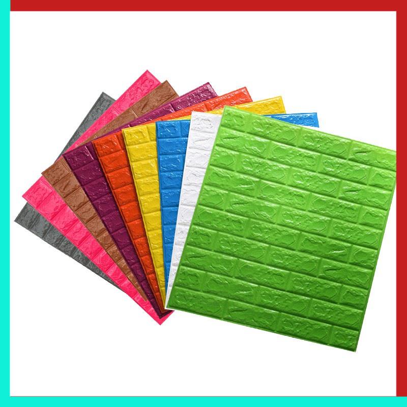 Xốp dán tường giả gạch 3D - Khổ lớn 70x77cm