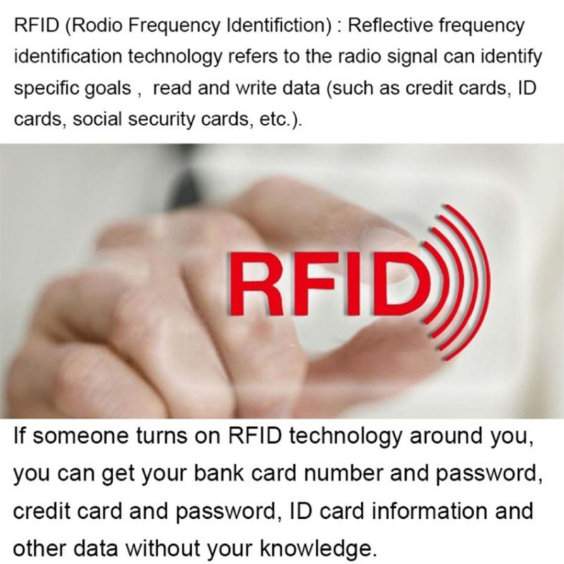 Set 10 Túi Đựng Thẻ ID / Danh Thiếp Chống RFID Tiện Dụng Sự Bảo Vệ