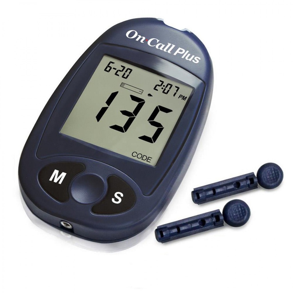 Máy đo đường huyết on call plus, que thử đường huyết, máy test tiểu đường - chính xác , an toàn tuyệt đối