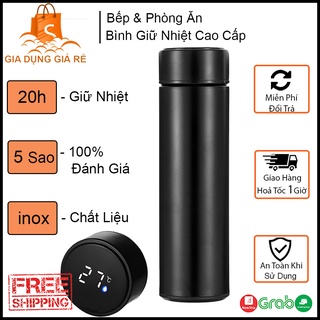 Bình Giữ Nhiệt INOX 304 , Hiển Thị Nhiệt Độ, Led Cảnh Báo Cao Cấp Dung Tích 500ml