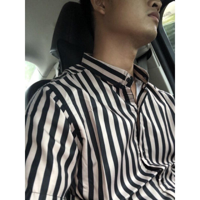 Áo sơ mi nam ngắn tay Hàn Quốc vải lụa thái chống nhăn cao cấp.