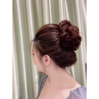 Tóc búi xoăn đánh rối ❇️freeship ❇️tóc búi xoăn đánh rối ❇️