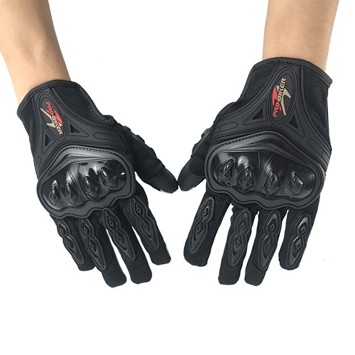 Găng tay dài ngón PROBIKE,MONSTER,KAWASAKI, KTM bán sỉ, bao tay có gù cứng bảo vệ đi phượt, đi xe máy dài tay