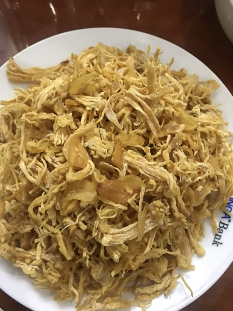 500g Khô gà Bơ Tỏi Giòn KHÔNG CAY Lày Hoà  sản xuất theo tiêu chuẩn ATTP.