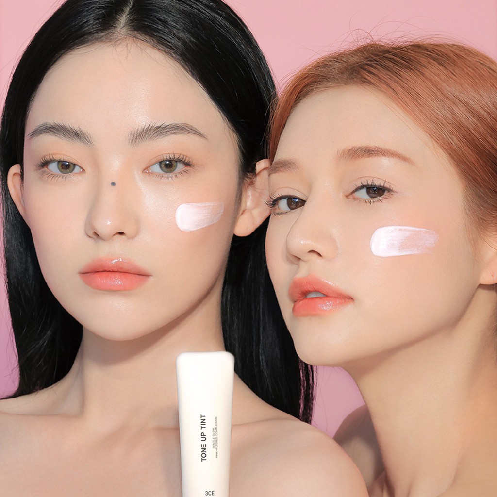 Kem Lót 3CE Water Makeup Base theo tone da màu hồng -tím -xanh