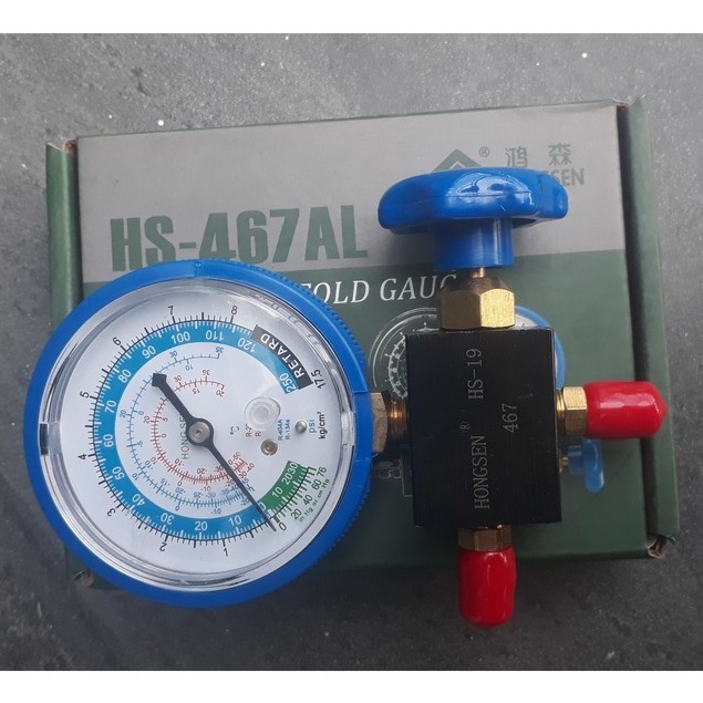 Đồng Hồ Gas Đơn Đo Nạp Gas Hongsen Model: 467AL-468AL ; 467-468AH