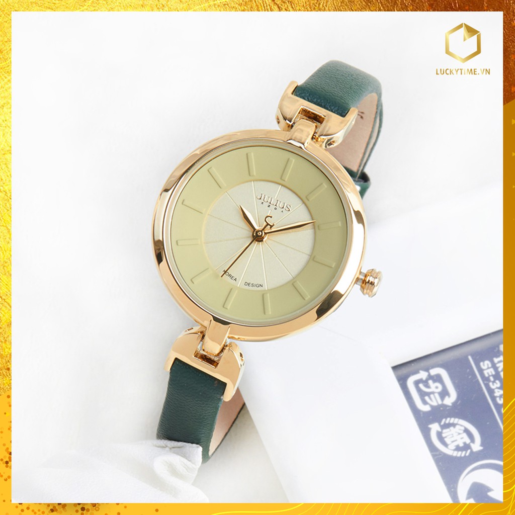 Đồng Hồ Julius Nữ Hàn Quốc JA-864 Xanh Rêu | BigBuy360 - bigbuy360.vn