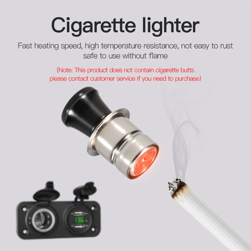 Bộ Chuyển Đổi Nguồn Điện 12V-24V Hai Cổng USB Cho Xe Hơi Xe Máy