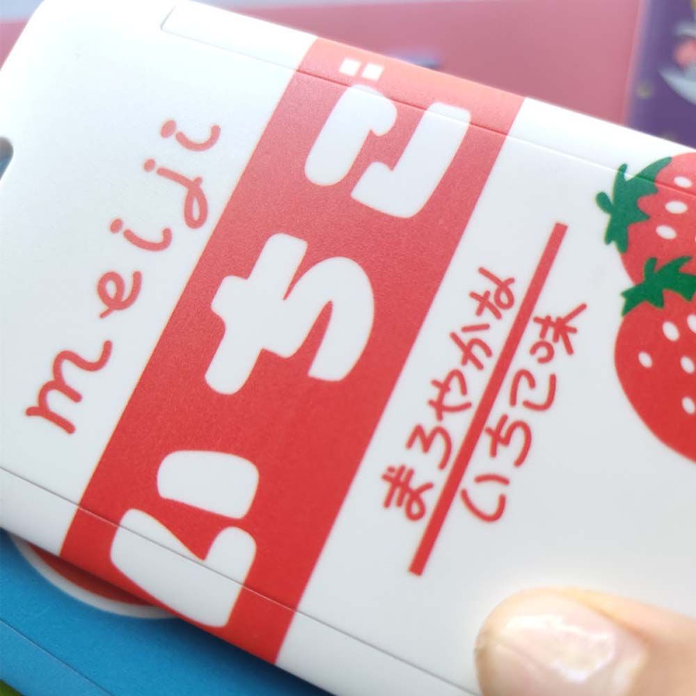 Vỏ đựng thẻ ID/thẻ xe buýt/thẻ ngân hàng hình quả dâu/bơ dễ thương cho bé