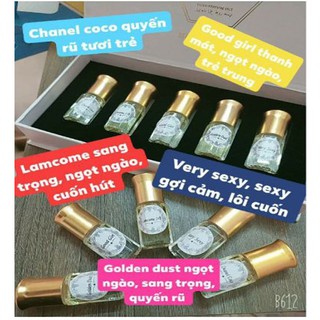 Set 5 chai tinh dầu nước hoa Dubai - thơm nhất, HOT nhất,hàng chính hãng