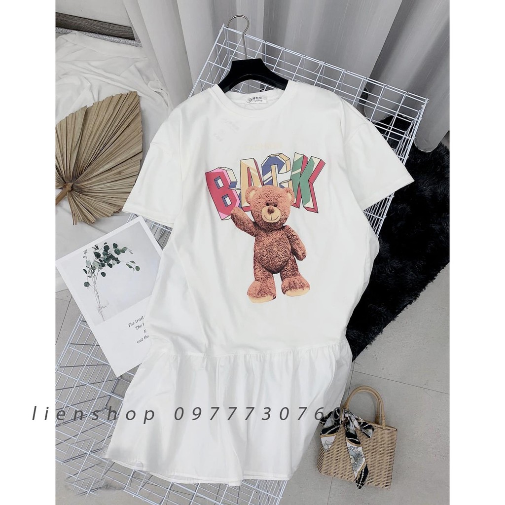 [ảnh thật] váy xuông đuôi cá hình gấu 2 màu | BigBuy360 - bigbuy360.vn
