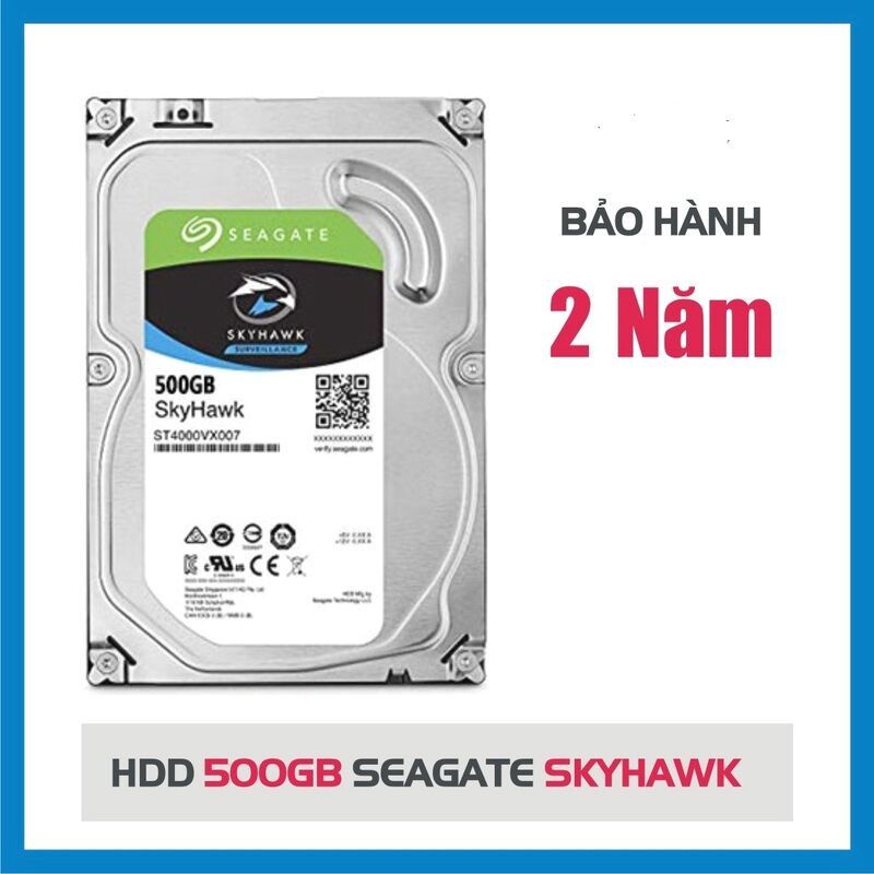 Ổ cứng HDD SEAGATE 500GB SKYHAWK ( Bảo hành 24 tháng)