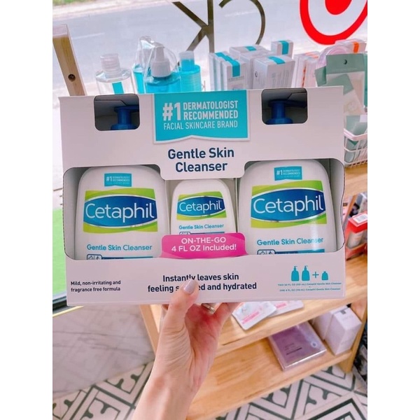 Sữa Rửa Mặt Centaphil Set 3 Chai Hàng Chính Hãng