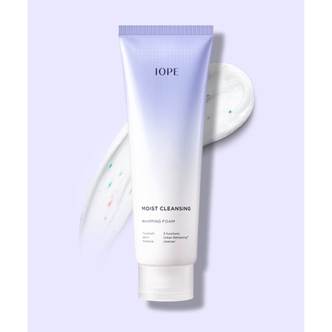 Sữa rửa mặt dưỡng ẩm IOPE Moist Cleansing Whipping Foam 180ml Daily Beauty Official