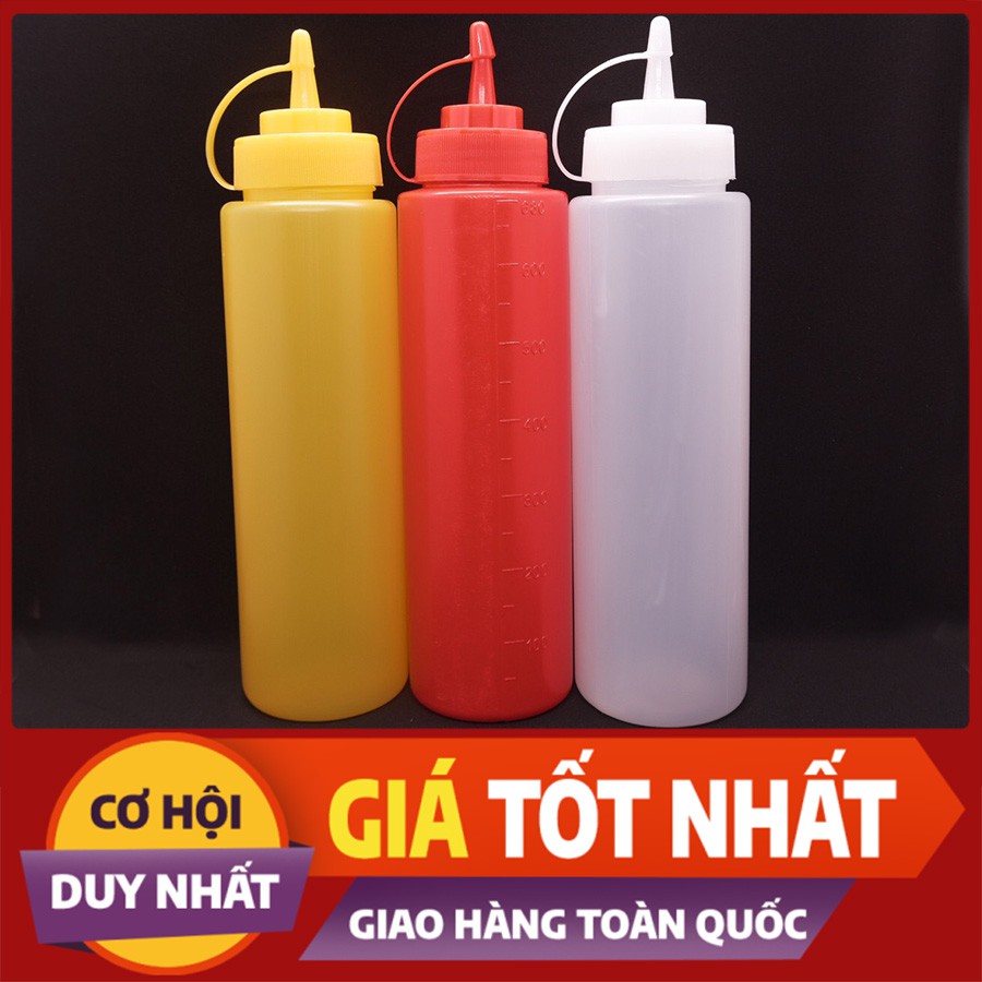 Bình đựng sốt nhựa 650ml