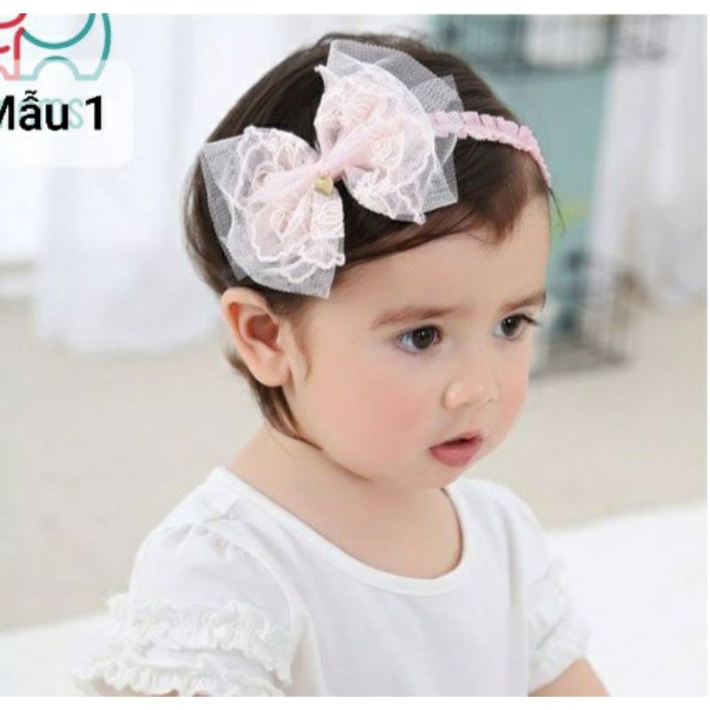 Băng đô nơ xinh xắn cho bé gái