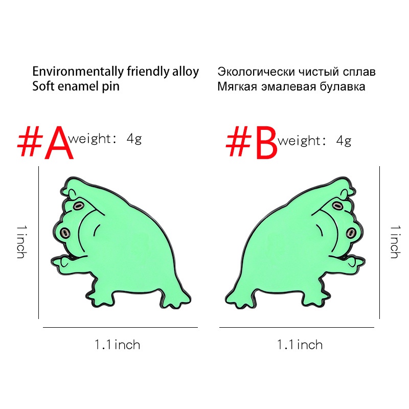 Set 2 Huy Hiệu Cài Áo Hình Ếch Dễ Thương