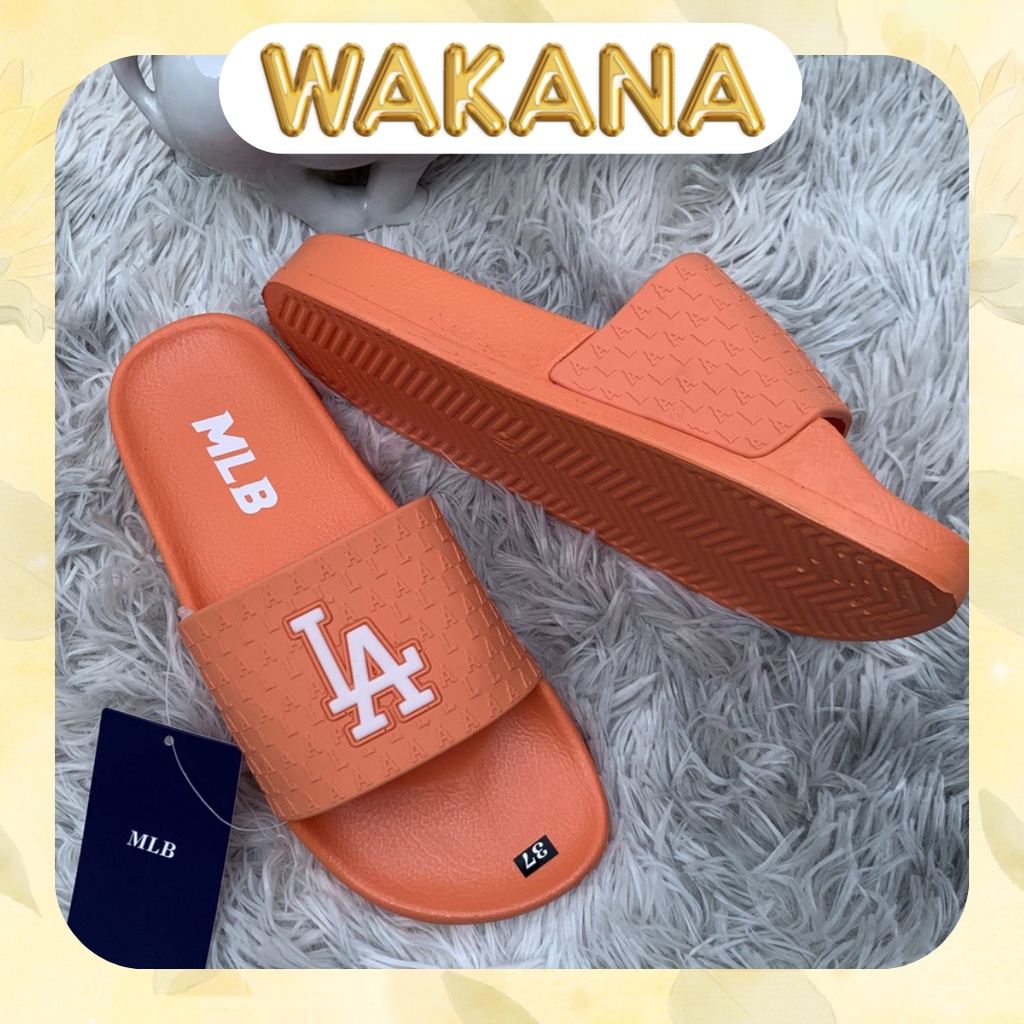 Dép mlb nữ quai ngang thời trang đẹp giá rẻ màu sang KAWANA LA003
