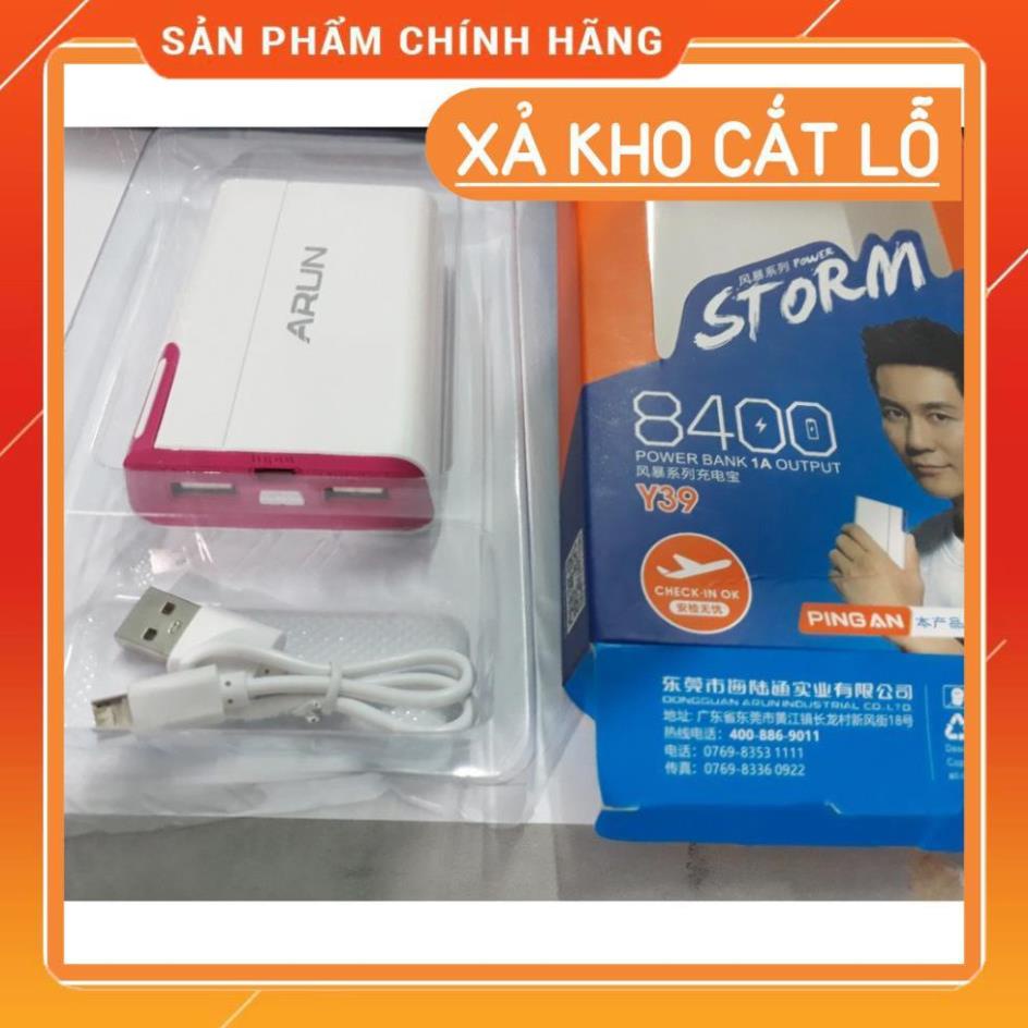 [Đổi trả 7 ngày] Pin Sạc Dự Phòng ARUN 8.400 mAh chính hãng - Arun 8400 Y39