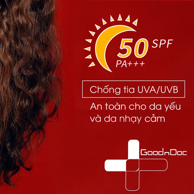 Kem Chống Mắng GoodnDoc Sun Cream Daily Perfect SPF50/PA+++ dành cho mọi loại da (Tuýp 50ml)