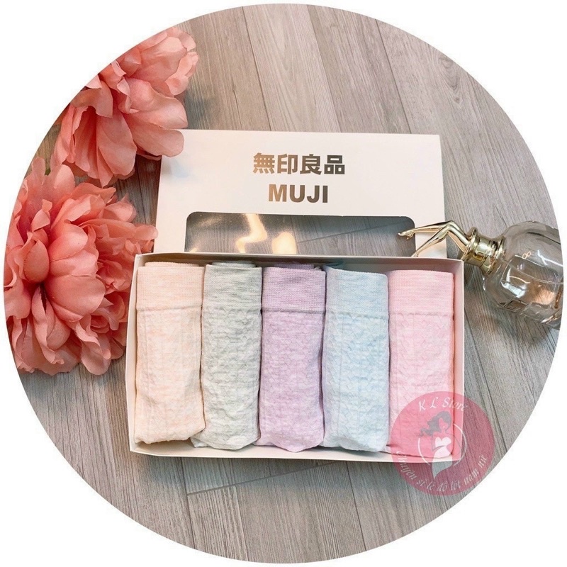 Quần lót nữ cotton viền ren màu muối tiêu thời trang nữ Rose Accessories QL05