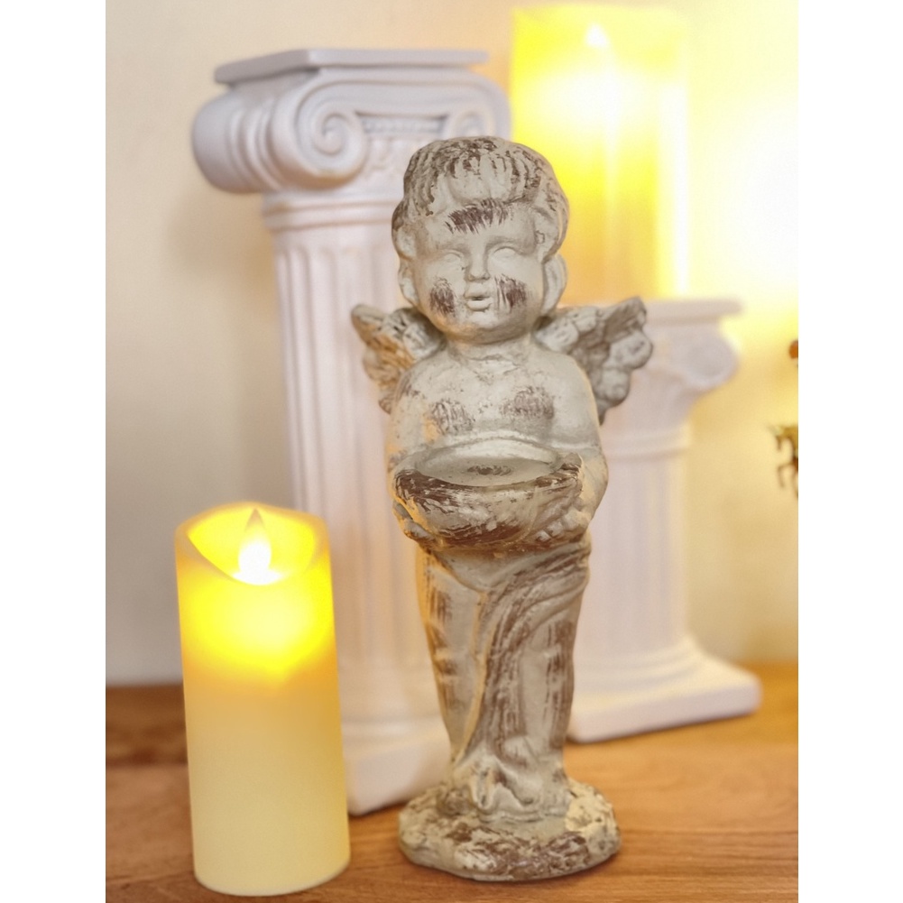 Tượng thiên thần cupid mini phong cách Bắc Âu cổ điển  decor nhà cửa, trang trí bàn làm việc