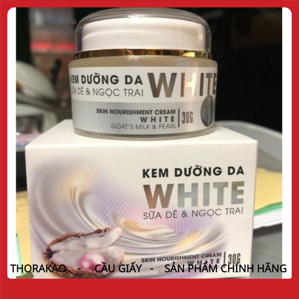Kem dưỡng da white sữa dê và ngọc trai Thorakao 30g