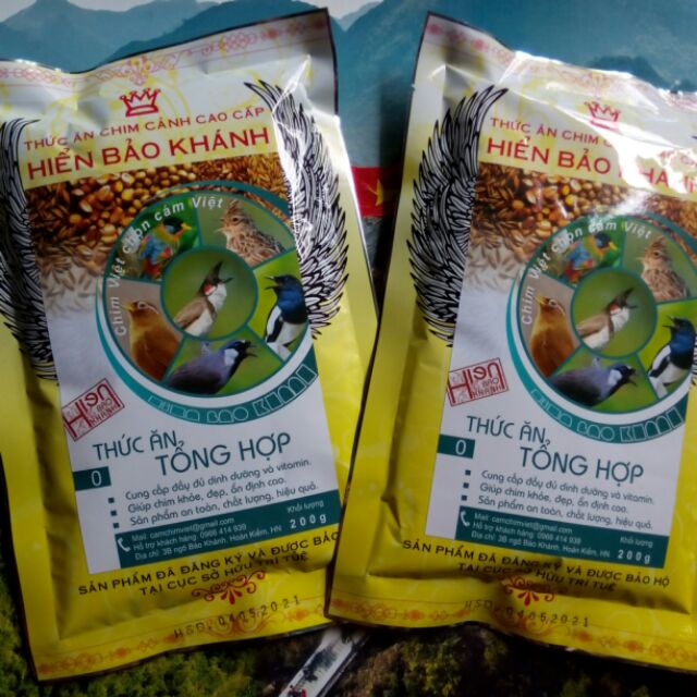 11 gói cám chim tổng hợp Hiển Bảo Khánh