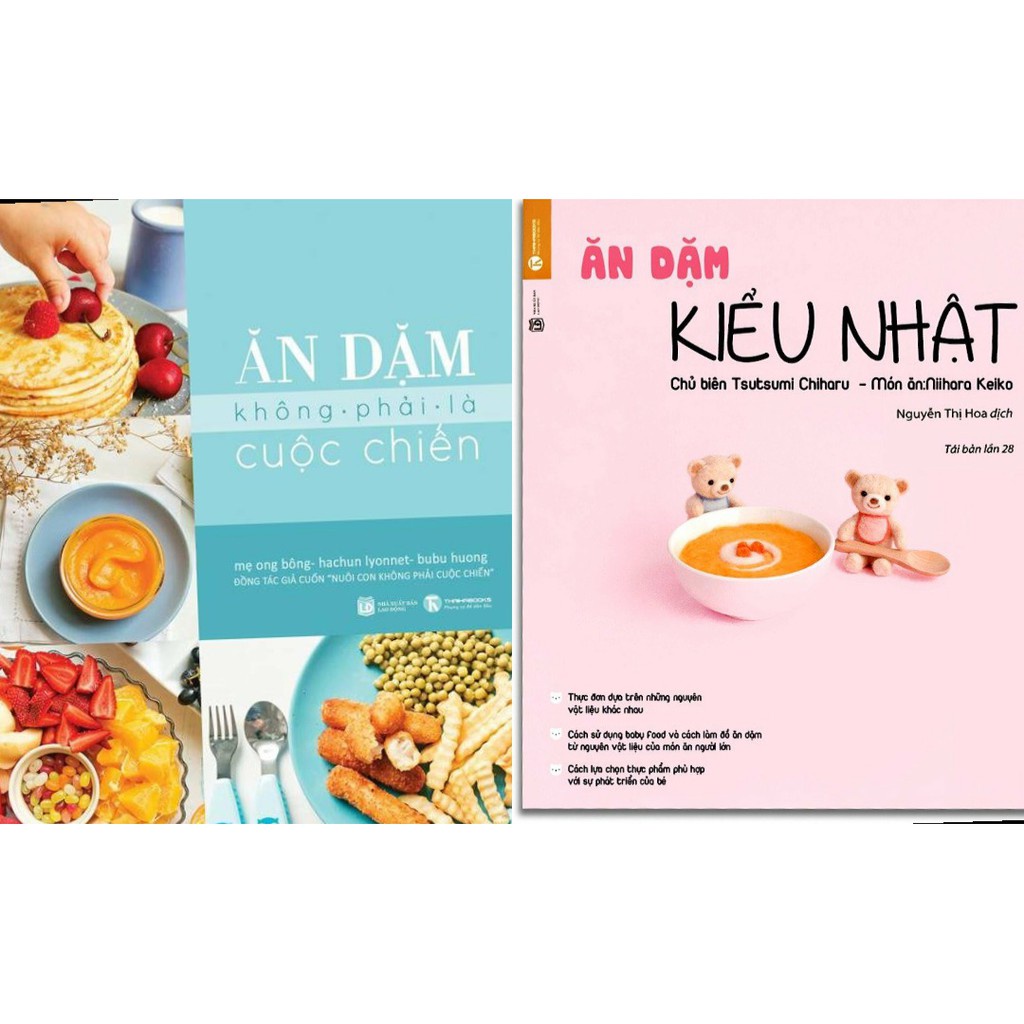 Sách - Combo 2 quyển Ăn dặm không phải là cuộc chiến và Ăn dặm kiểu Nhật (có chọn lẻ)