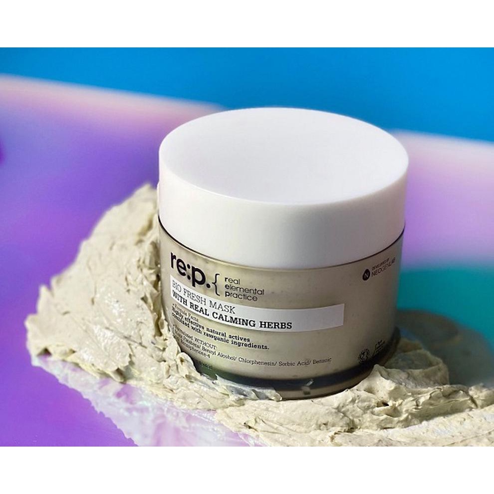 Mặt Nạ Đất Sét Hữu Cơ RE:P Bio Fresh Mask With Rep Real Herbs Cấp ẩm Phục Hồi Da 130g