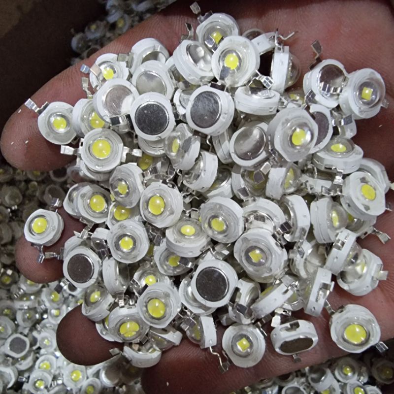 100 bóng đèn led 1w ánh sáng trắng