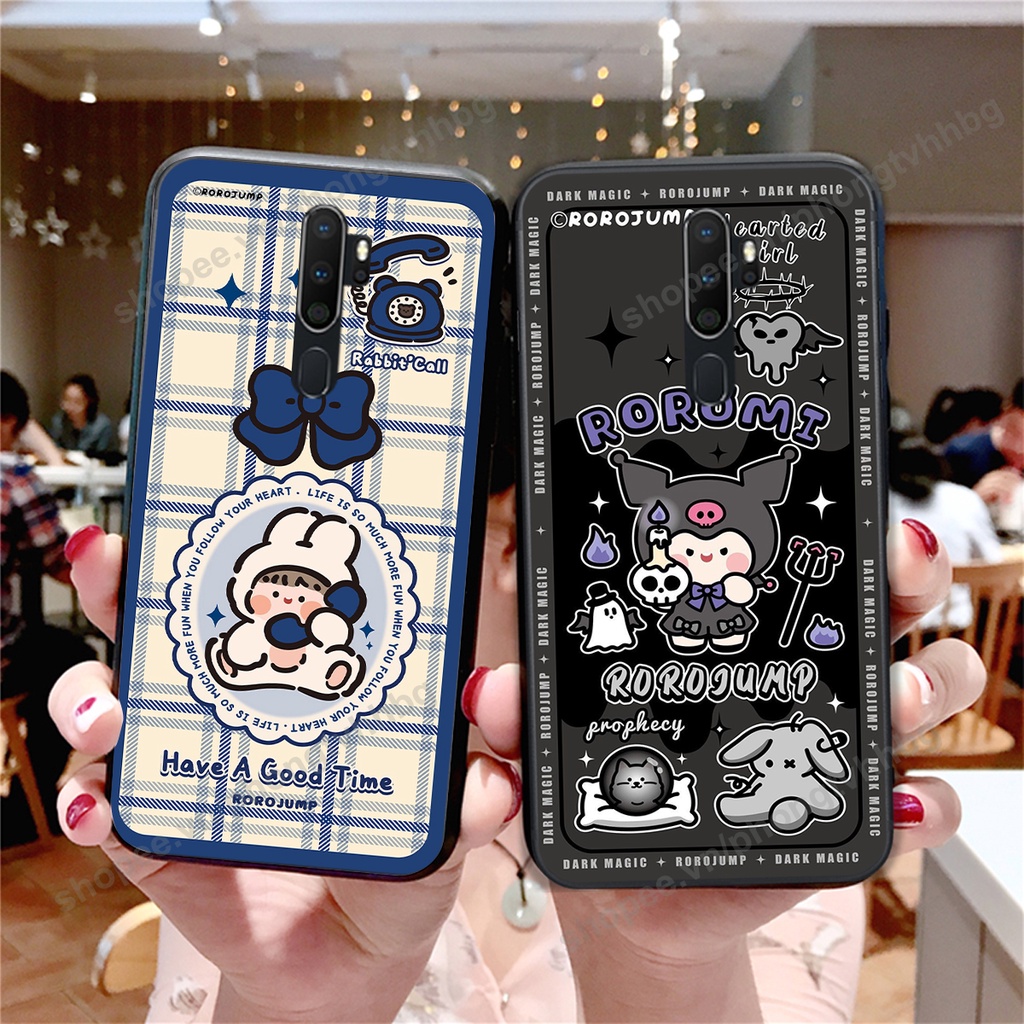 Ốp lưng Oppo A5 2020 / A9 2020 trái tim gấu thể thao , smile mặt cười cực cute