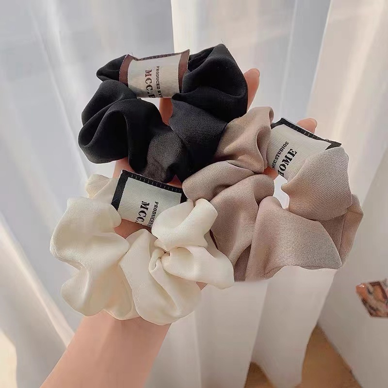 Dây Buộc Tóc Vải Satin Cao Cấp Cỡ Lớn Không Đau Thời Trang Cho Nữ