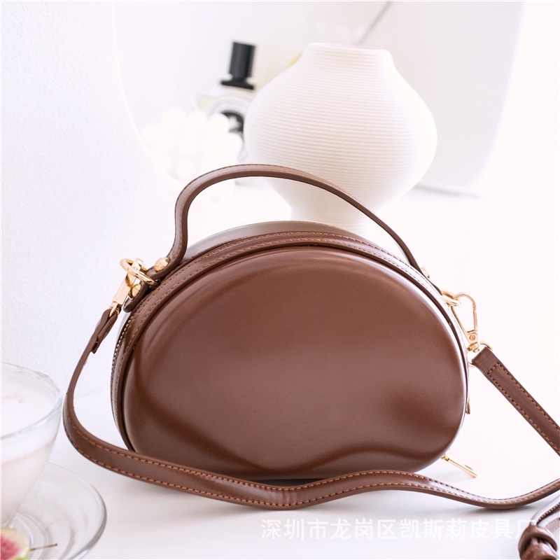 Túi Đeo Chéo Cứng Màu Trơn Phong Cách Hàn Quốc Thời Trang Cho Nữ 2021