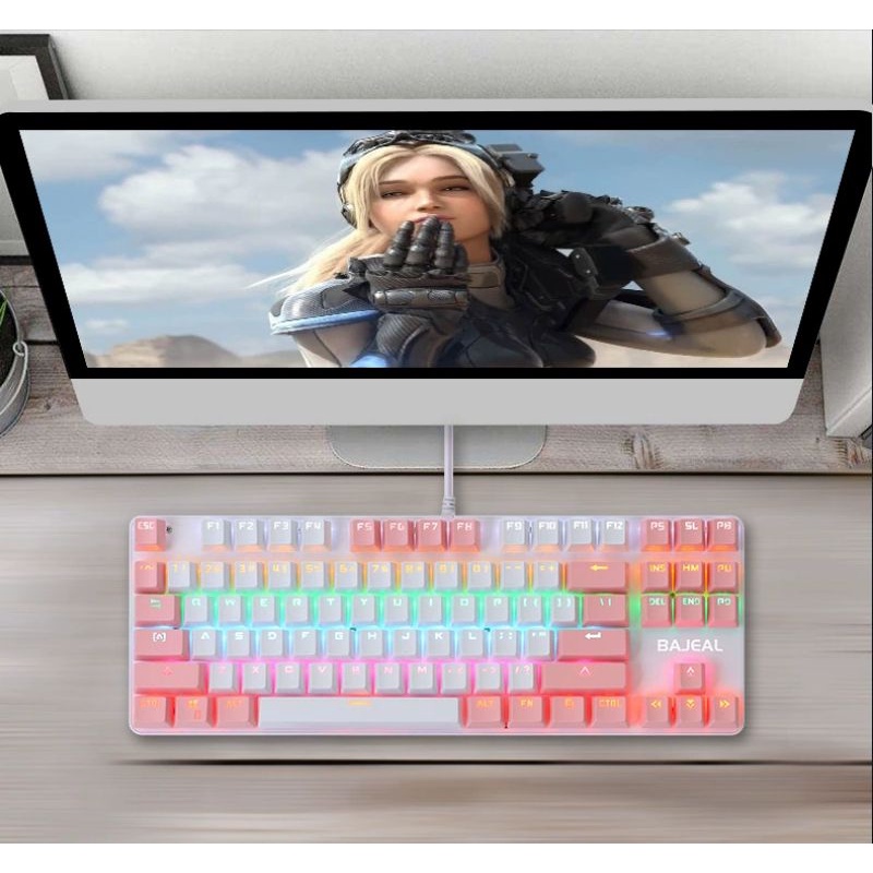 Bàn phím cơ gaming Bajeal - K100 LED RGB Hotswap
