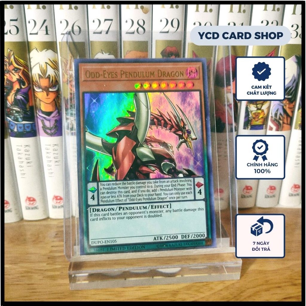 Thẻ bài Yugioh chính hãng Odd Eyes Pendulum Dragon - Ultra Rare