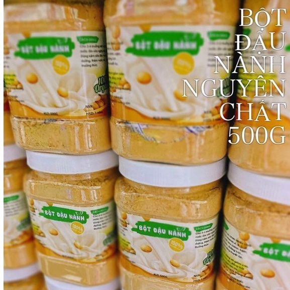 bột đậu nành nguyên chất hột 500gr