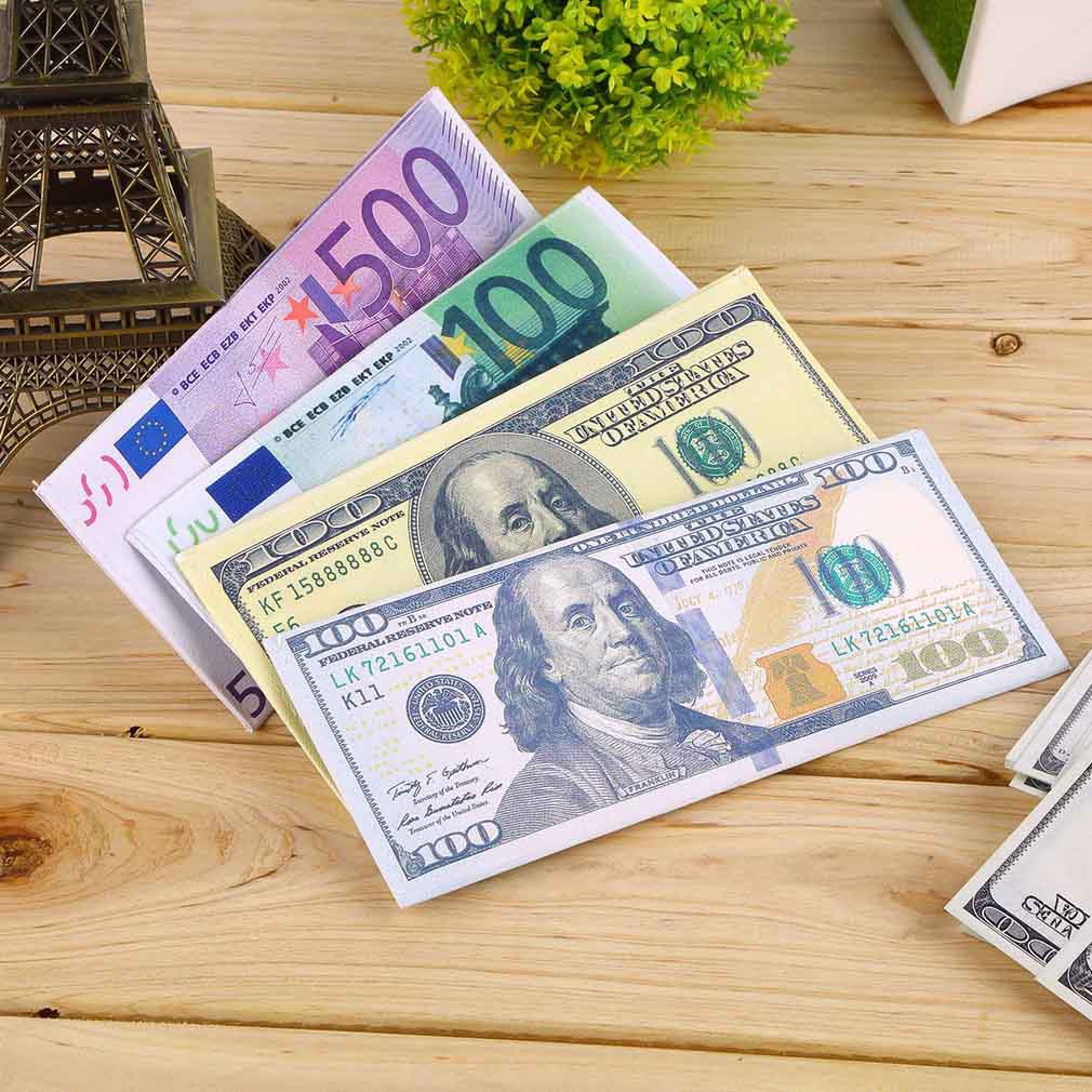 Ví Da Pu Hình Tờ Tiền Dollar Thời Trang