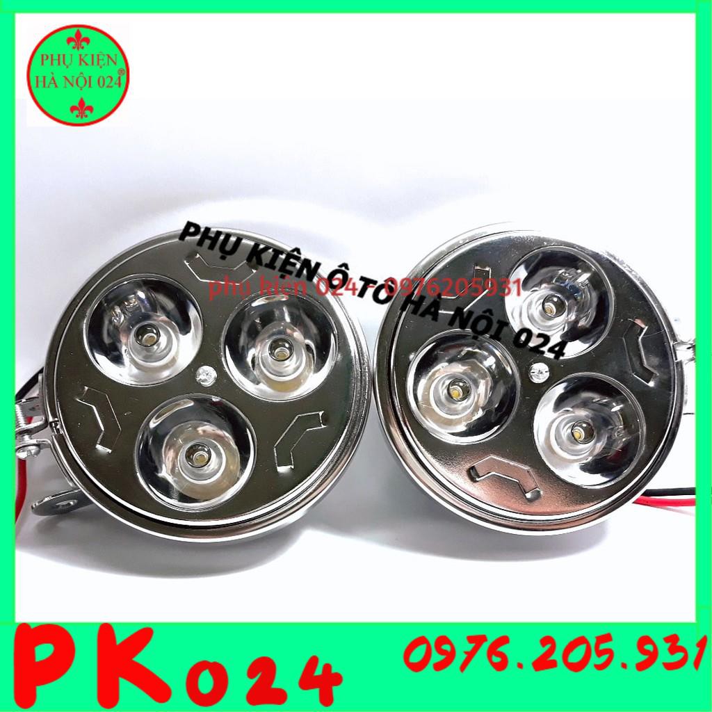 Bộ 2 Bóng LED Trợ Sáng 3 Mắt  RunLai 12-80VDC