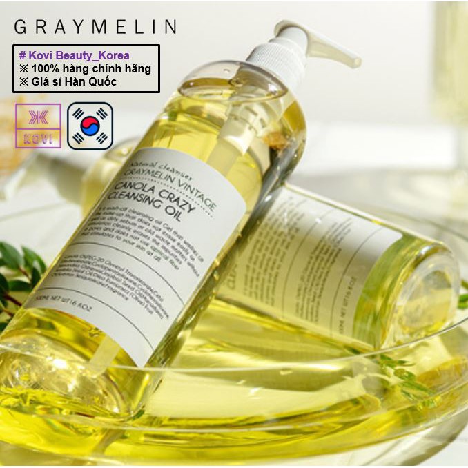 [Graymelin / Kovi] Dầu Tẩy Trang Graymelin Canola Crazy Cleansing Oil 500ml